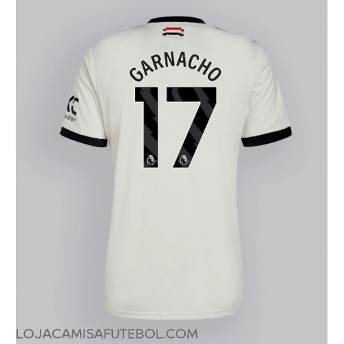 Camisa de Futebol Manchester United Alejandro Garnacho #17 Equipamento Alternativo 2024-25 Manga Curta